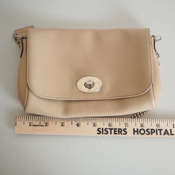 Coach Mini Ruby Crossbody Leather Bag with Gold Chain &‎ Leather Strap F34604 - Picture 9 of 12